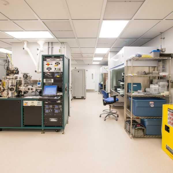 Cleanroom with equipment