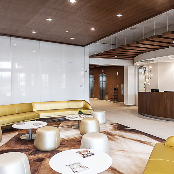 Lobby area with couches and chairs