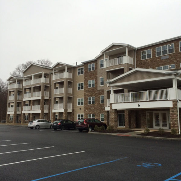 Exterior of the multi-unit housing building