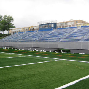 Football stadium grandstand