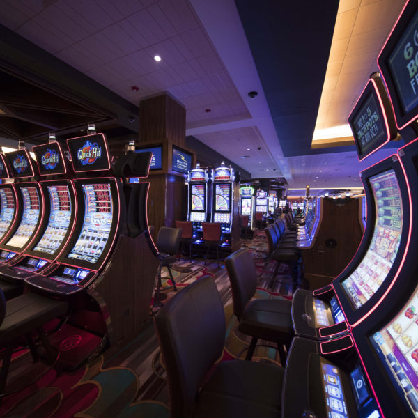 Gaming floor with slot machines