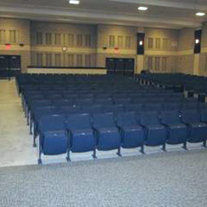 View from stage looking at seats in the auditorium