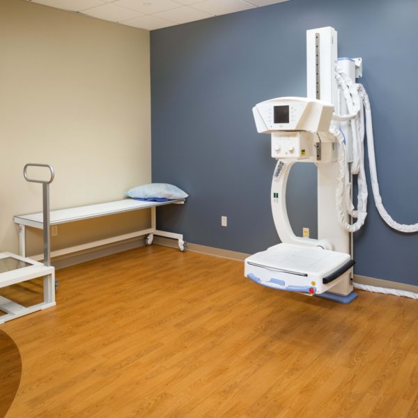 Medical exam room and equipment
