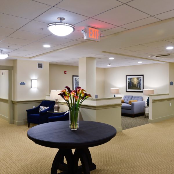 Hallway with furniture