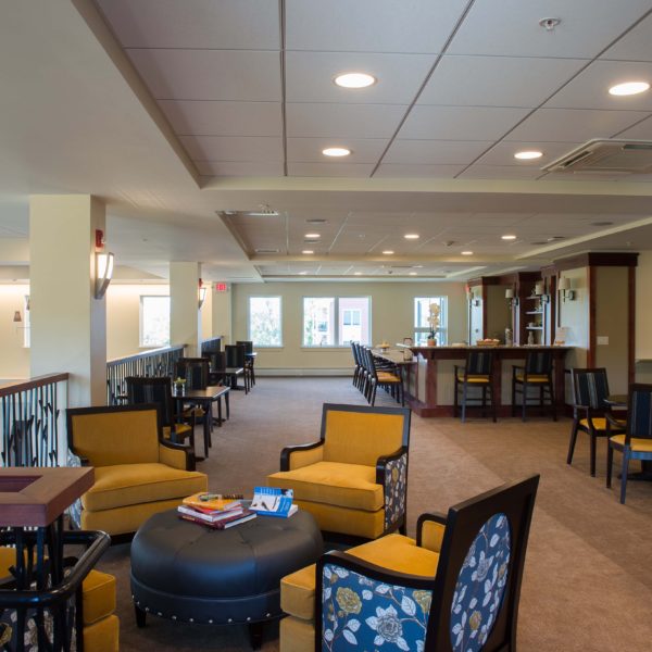 Sitting area with chairs and furnishings