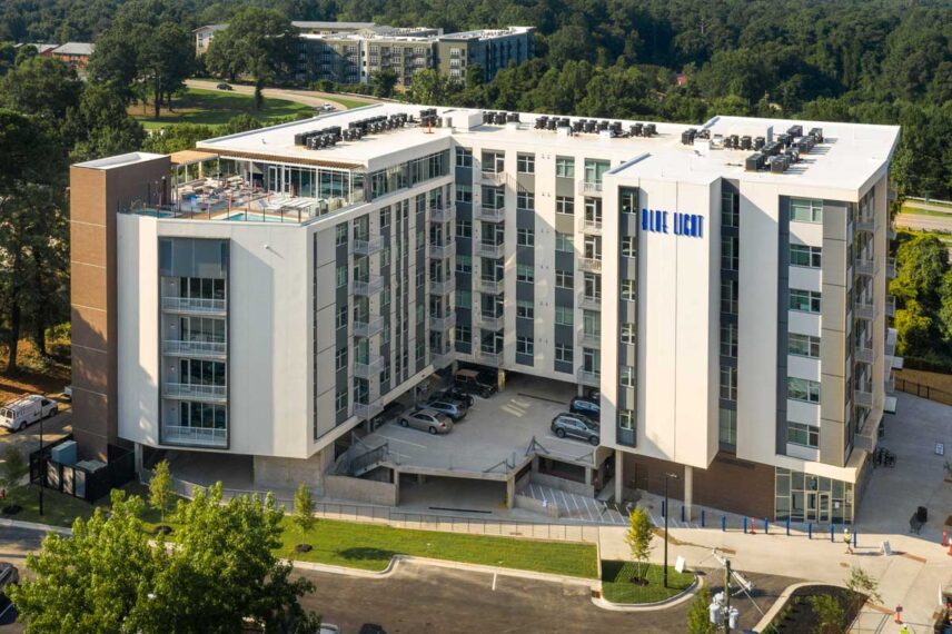 Aerial of an multi-unit housing complex