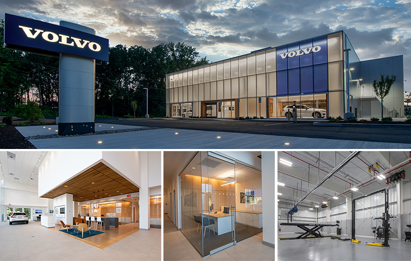 images of new Volvo dealership in Albany