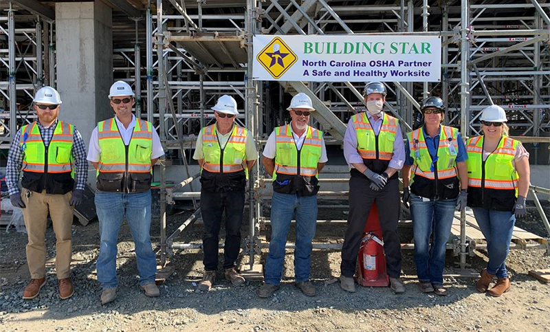 Building Star tour of 300 Block Parking Garage project