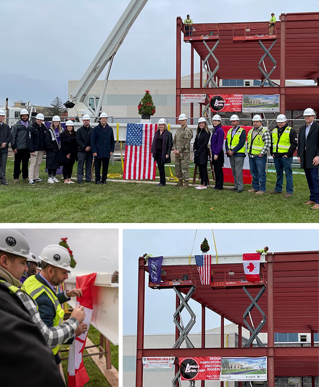 Images from Niagara University topping off ceremony