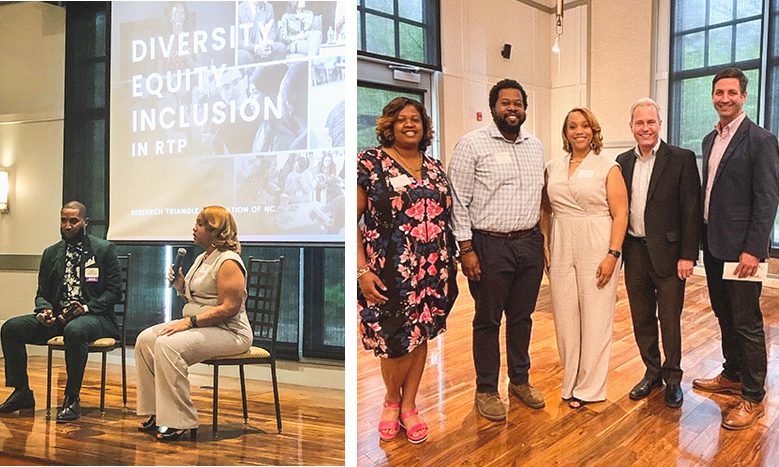 Power of Inclusion event: Ray Trapp and Denise Barnes; LeChase attendees