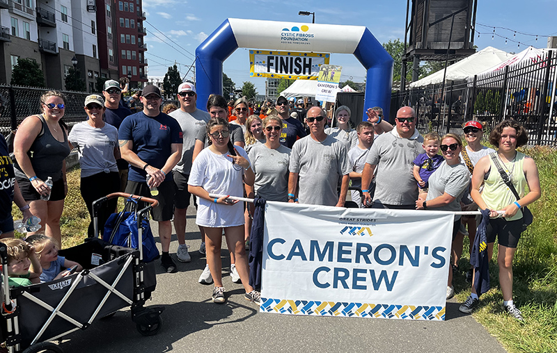 The LeChase Charlotte team walked as part of Cameron's Crew at the Charlotte Great Strides event
