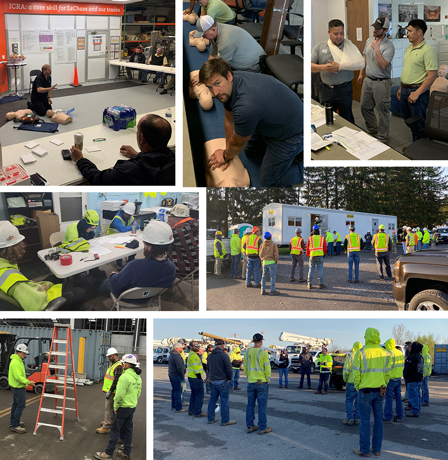safety week activities at various sites