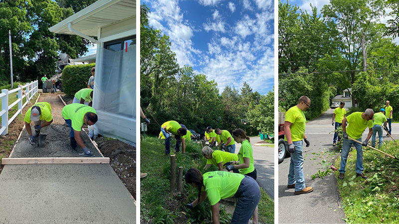 LeChase employees volunteer their time at CP Rochester.