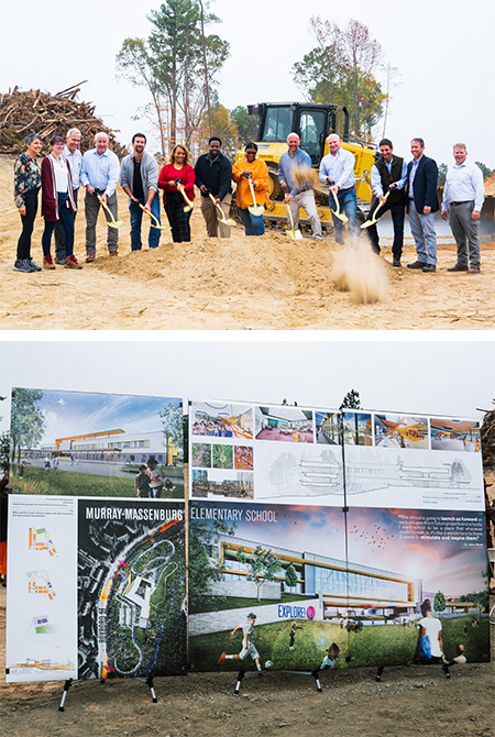 LeChase takes part in groundbreaking for Durham Public Schools