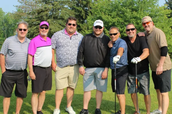 Golfers on the course