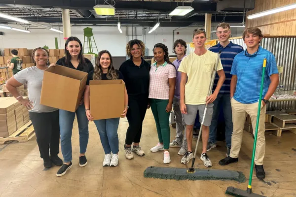 Southeast Interns Volunteering at Food Bank