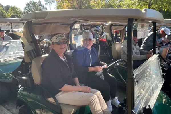 Kathryn and Lindsey at the tournament