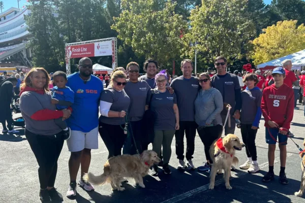 LeChase team at Triangle Heart Walk
