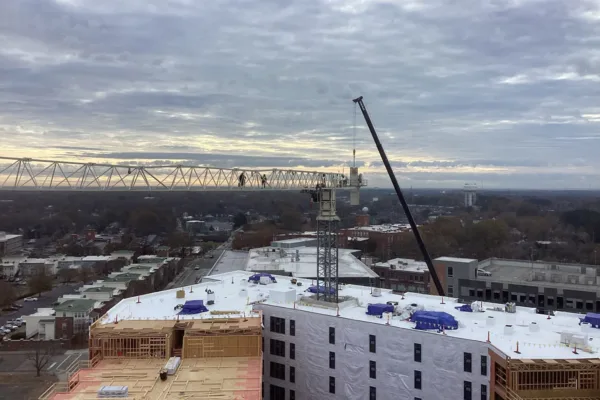 500 Block Tower Crane Dismantle