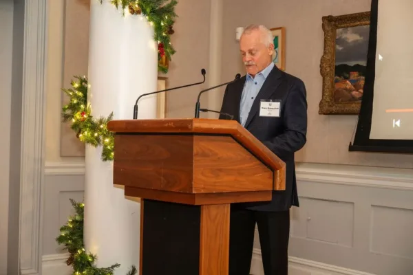 Roger Hungerford speaking at the awards ceremony