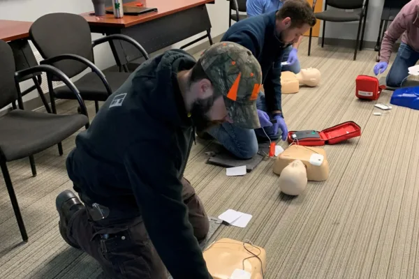Southern Tier team in CPR/First Aid Training