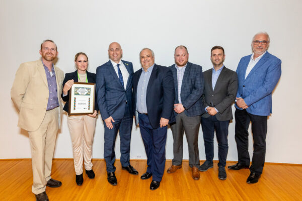 Team with the preservation award for Bent's Opera House