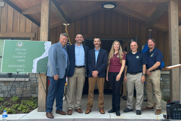 Team at the Delphi Falls Visitor Center Ribbon Cutting