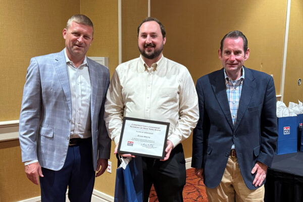 Evan Weitz at AGC Construction Leadership Academy Graduation