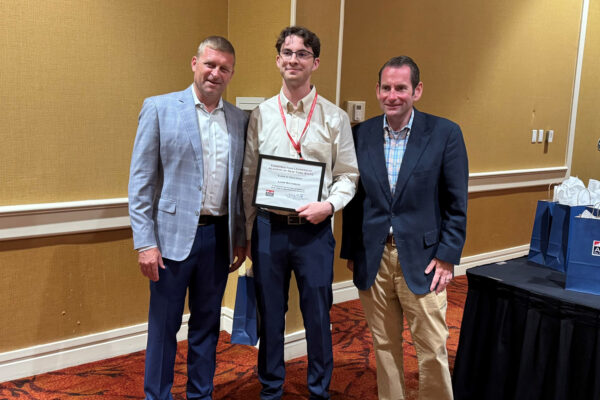 Liam Rathbun at AGC Construction Leadership Academy Graduation