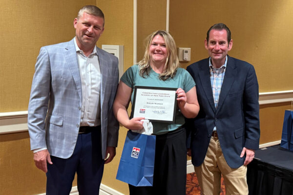 Shelby Warner at AGC Construction Leadership Academy Graduation