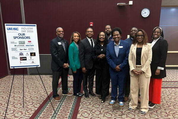 Denise with a group at the UMCNC Industry Day