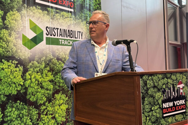 Ken on the sustainability panel at the NY Build Expo