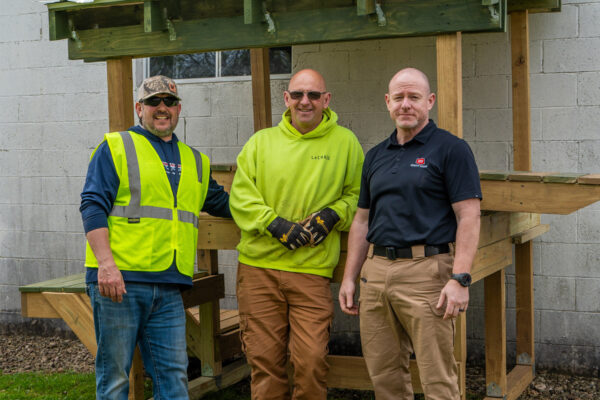 Team making the ACE Playhouse Delivery