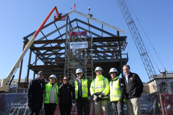 LeChase team at the Union ECSI Topping Out