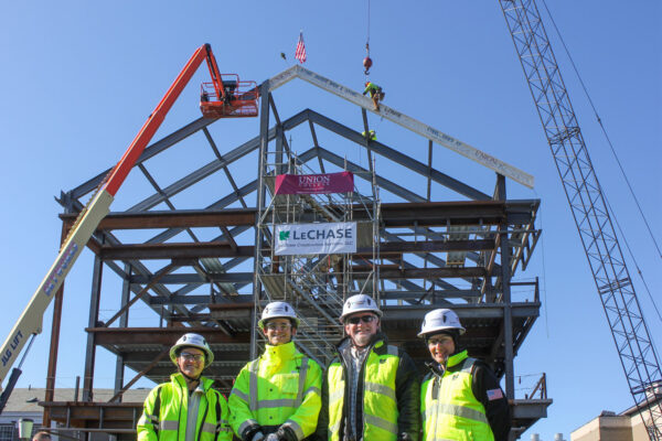 Project team at Union ECSI Topping Out