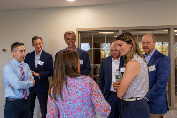 LeChase and Episcopal teams at the ribbon cutting
