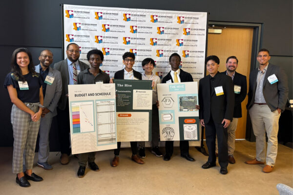 Vincent with CMS students and mentors