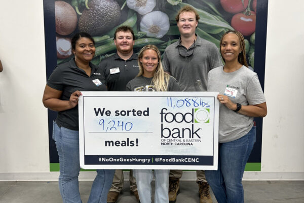 Southeast Team Volunteering at the Durham Food Bank
