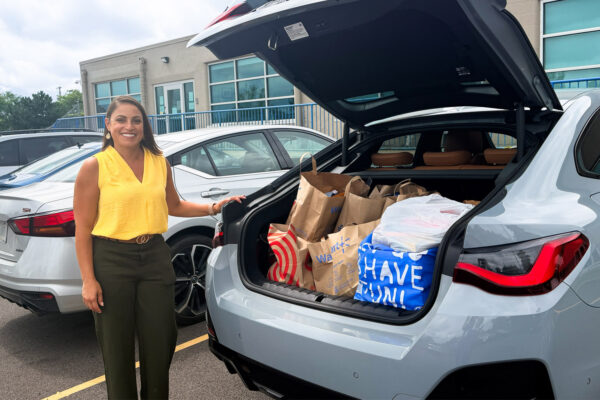 Rochester team donation drop off