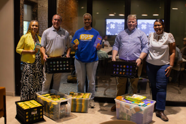 Southeast team with their donations
