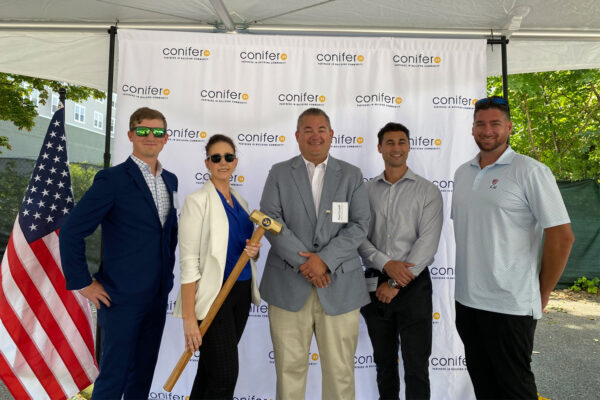 LeChase team at the Perry & Main Groundbreaking